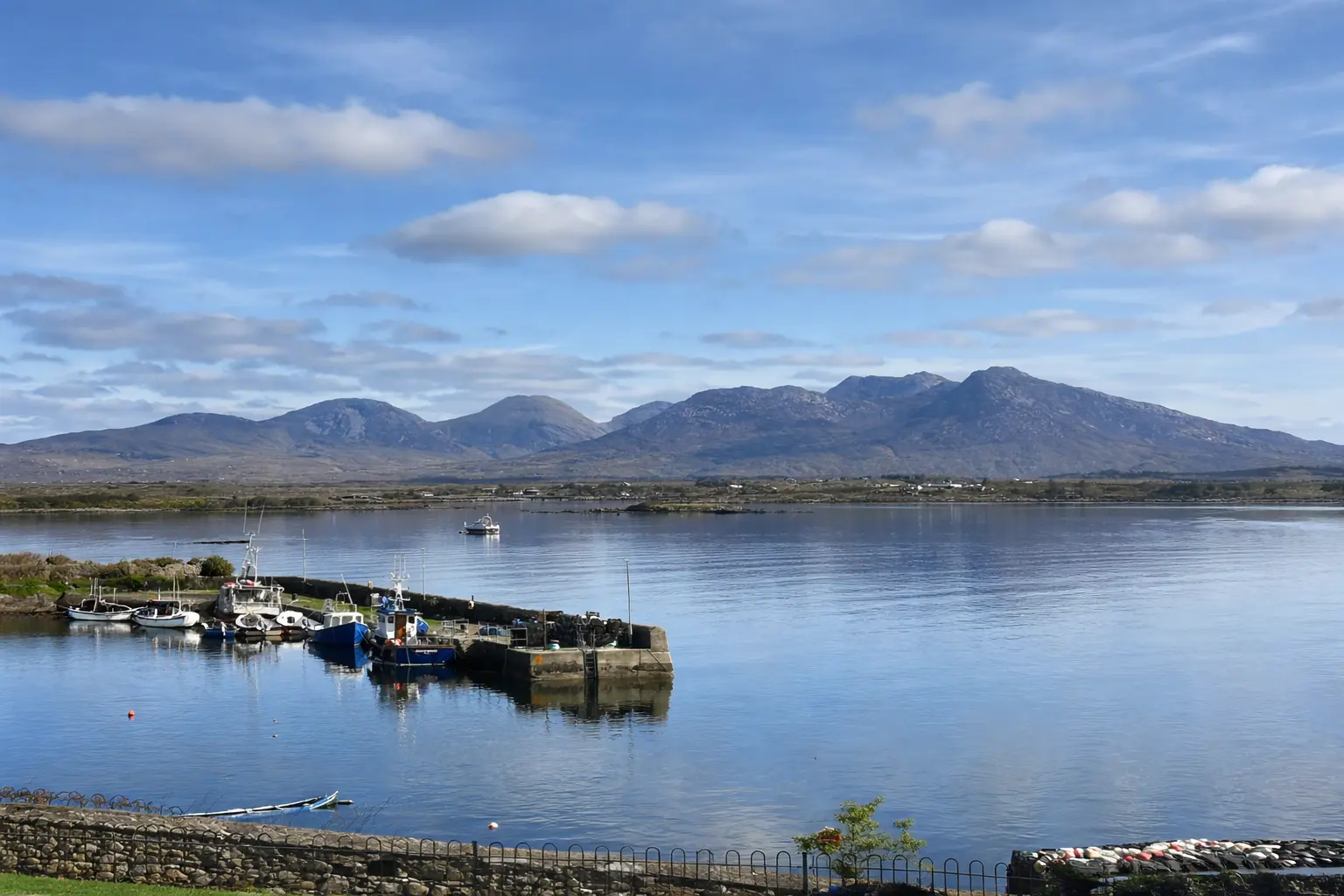 Roundstone coastal landscape in Connemara, Ireland